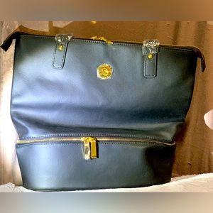 NWOT Joy Mangano Dark Navy leather purse